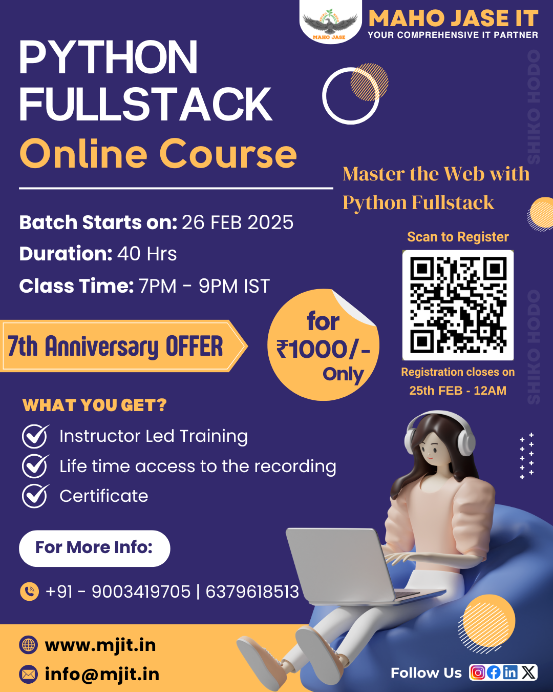 Celebrating 7 Years of Excellence – Special Offer on Python Full Stack ...